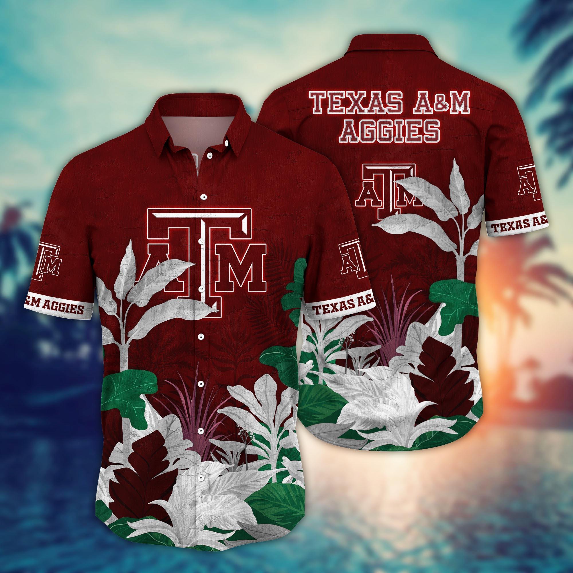 Texas A&M Aggies NCAA Flower Hawaii Shirt For Fans Ver 6
