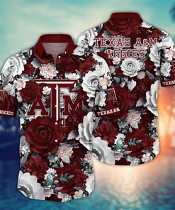 Texas A&M Aggies NCAA Flower Hawaii Shirt For Fans Ver 7