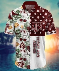 Texas A&M Aggies NCAA Flower Hawaii Shirt For Fans Ver 8