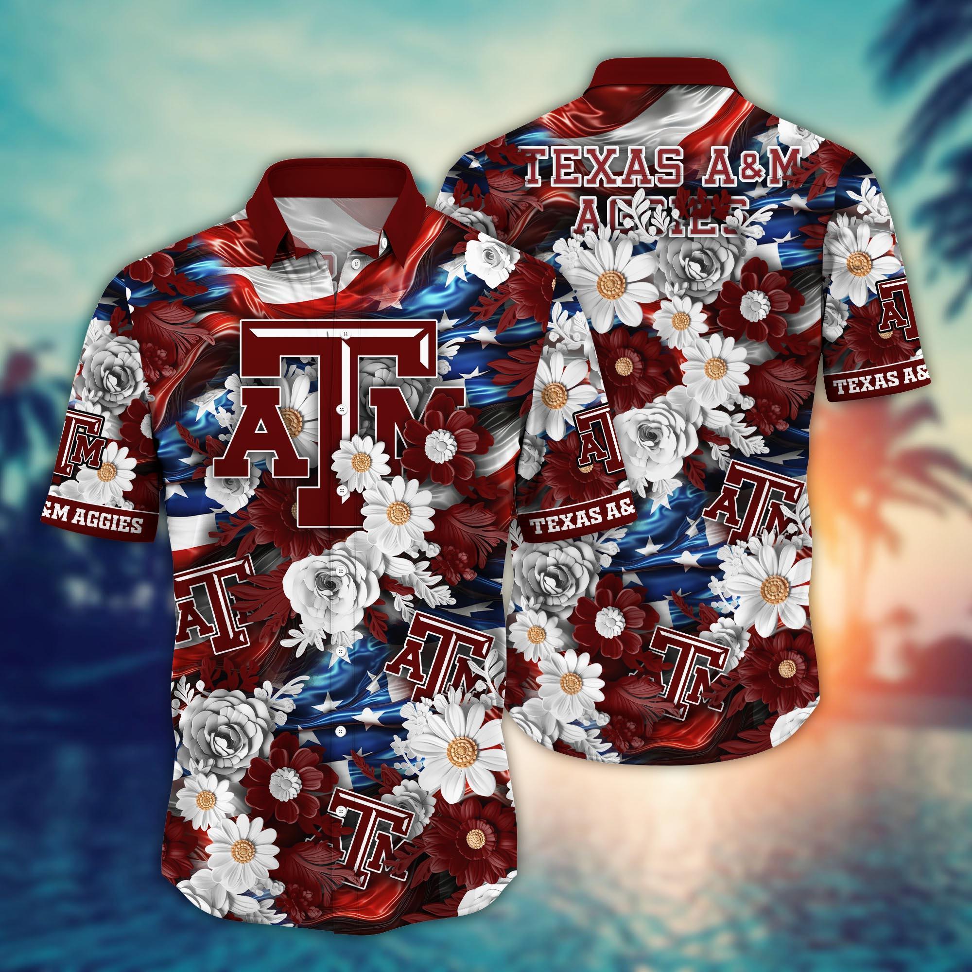 Texas A&M Aggies NCAA Hawaii Shirt Ver 3