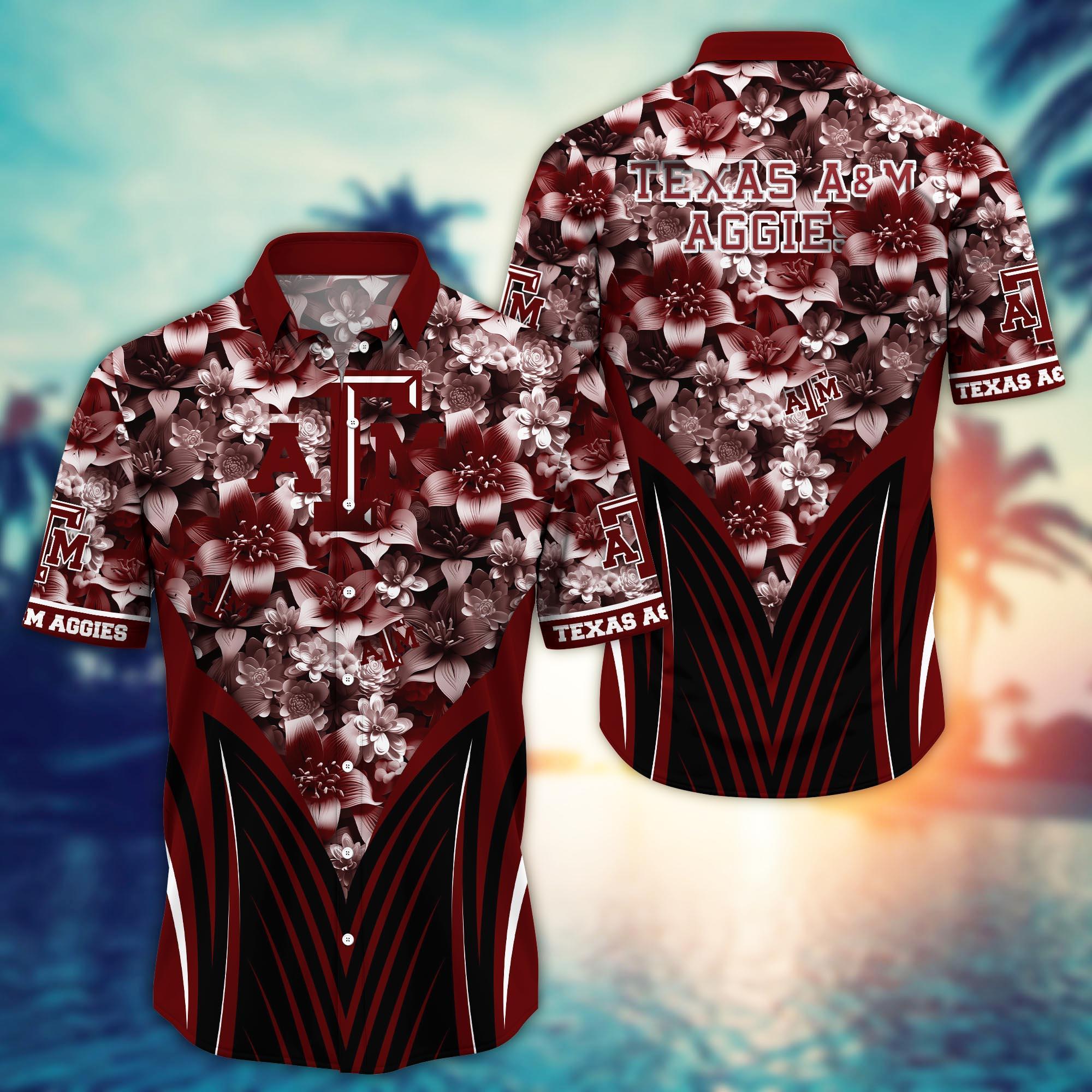 Texas A&M Aggies NCAA Hawaiian Shirt, Aloha Shirt Ver 1