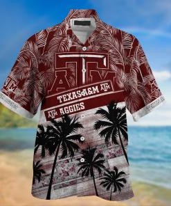 Texas A&M Aggies NCAA Palm Tree Pattern Hawaii Shirt For Sports Fans