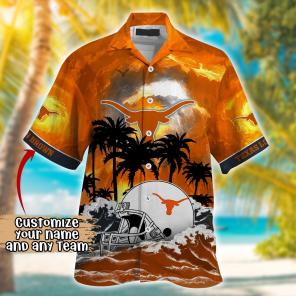 Texas Longhorns NCAA Best Hawaiian Shirt Ever- Customize Any Team Any League