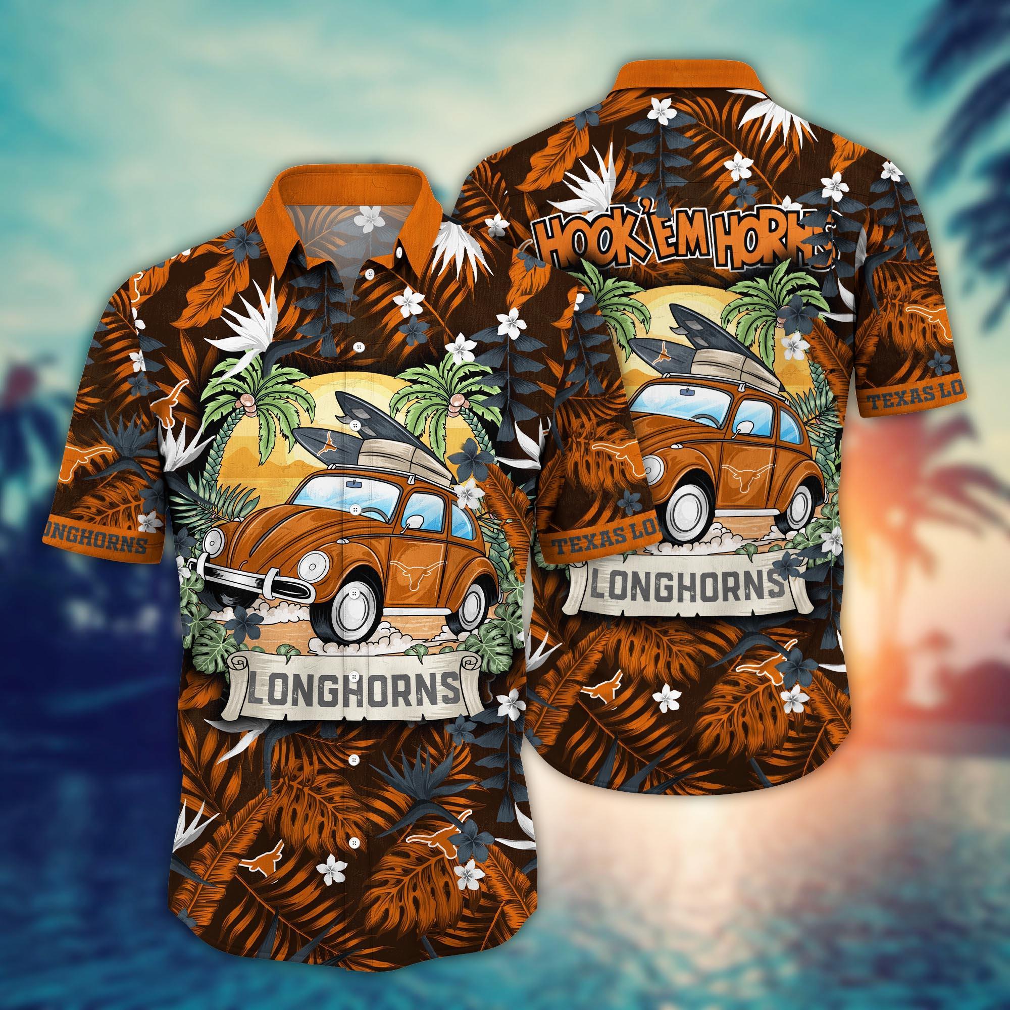 Texas Longhorns NCAA Flower Hawaii Shirt For Fans Ver 1