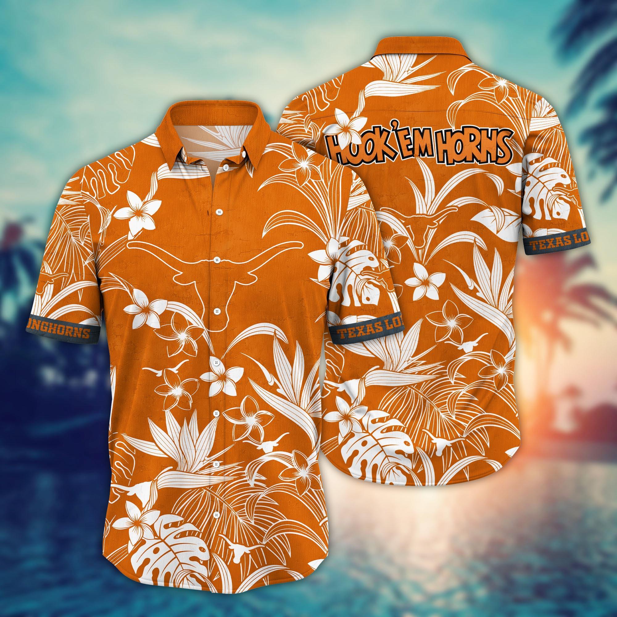 Texas Longhorns NCAA Flower Hawaii Shirt For Fans Ver 13