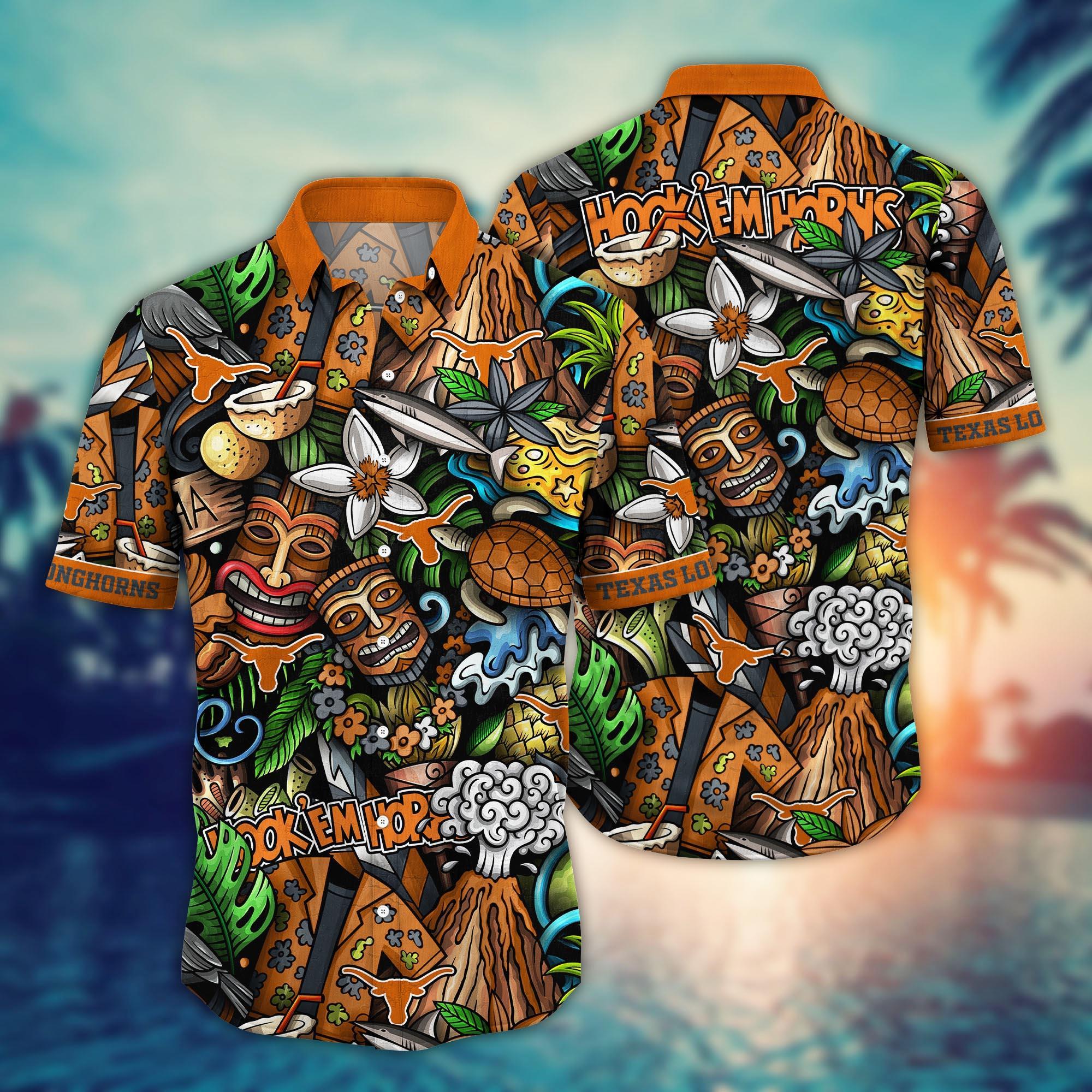 Texas Longhorns NCAA Flower Hawaii Shirt For Fans Ver 15
