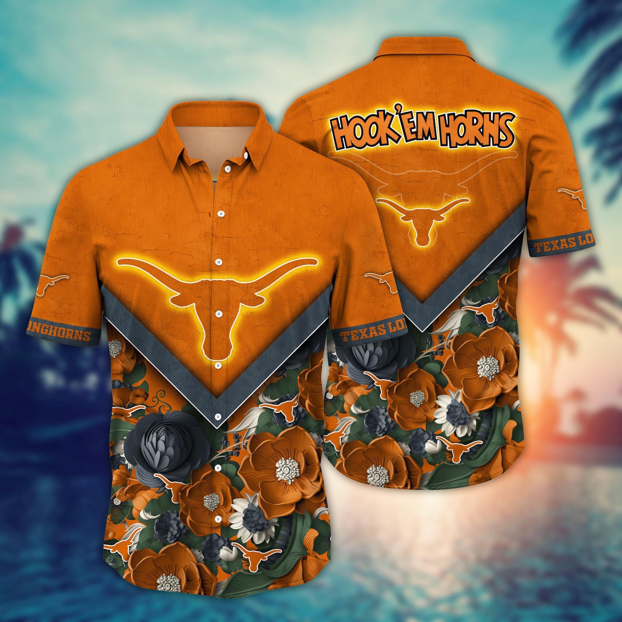 Texas Longhorns NCAA Flower Hawaii Shirt For Fans Ver 18