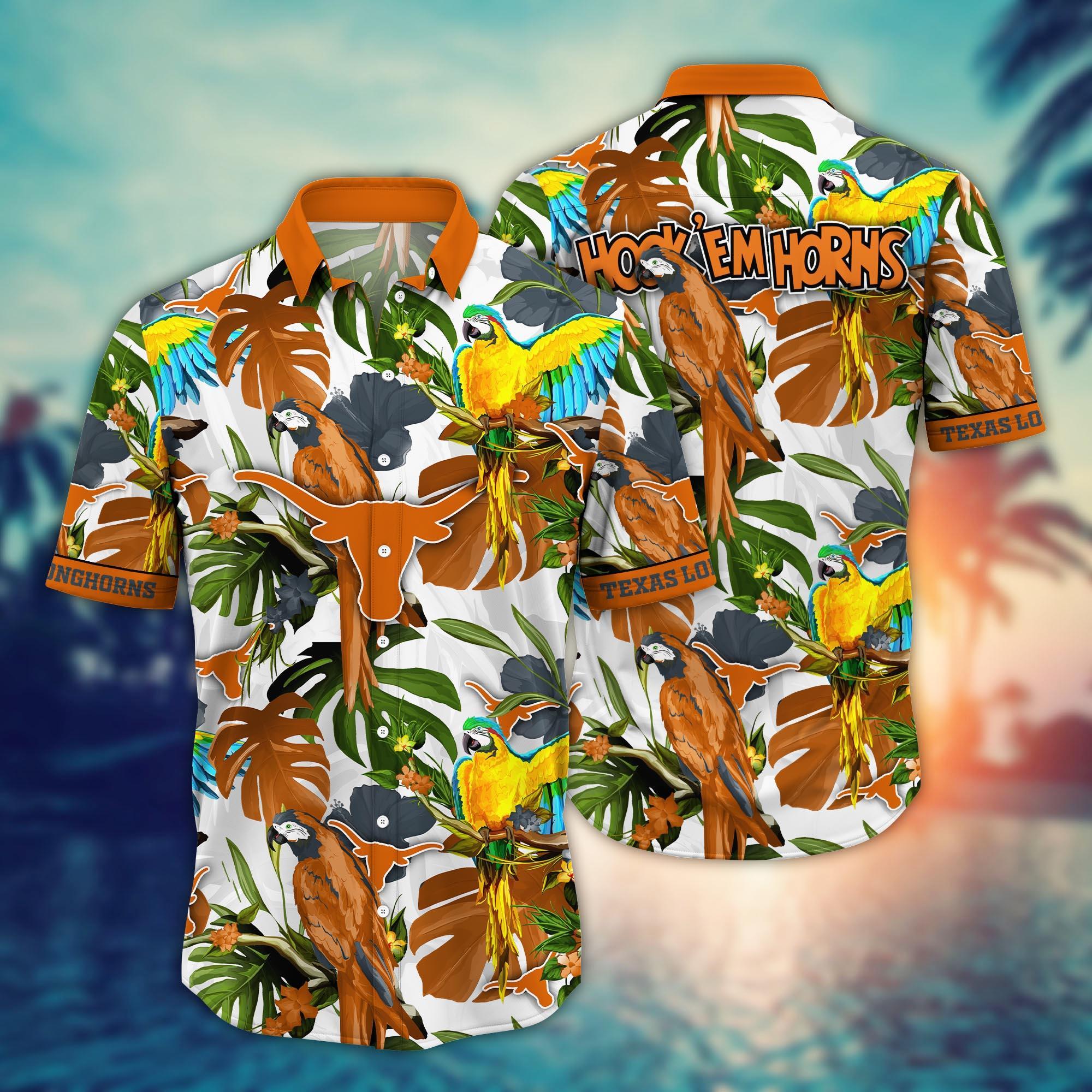 Texas Longhorns NCAA Flower Hawaii Shirt For Fans Ver 2