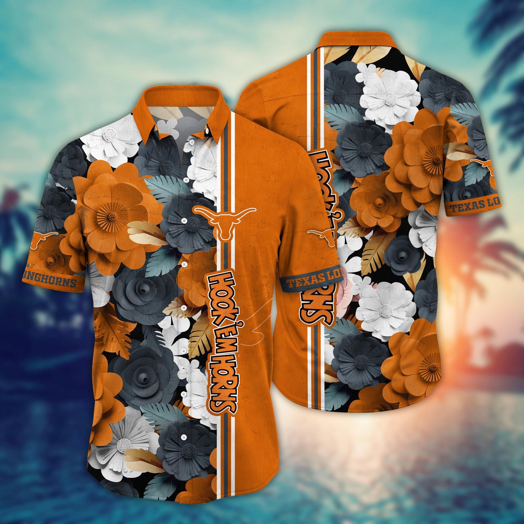 Texas Longhorns NCAA Flower Hawaii Shirt For Fans Ver 23