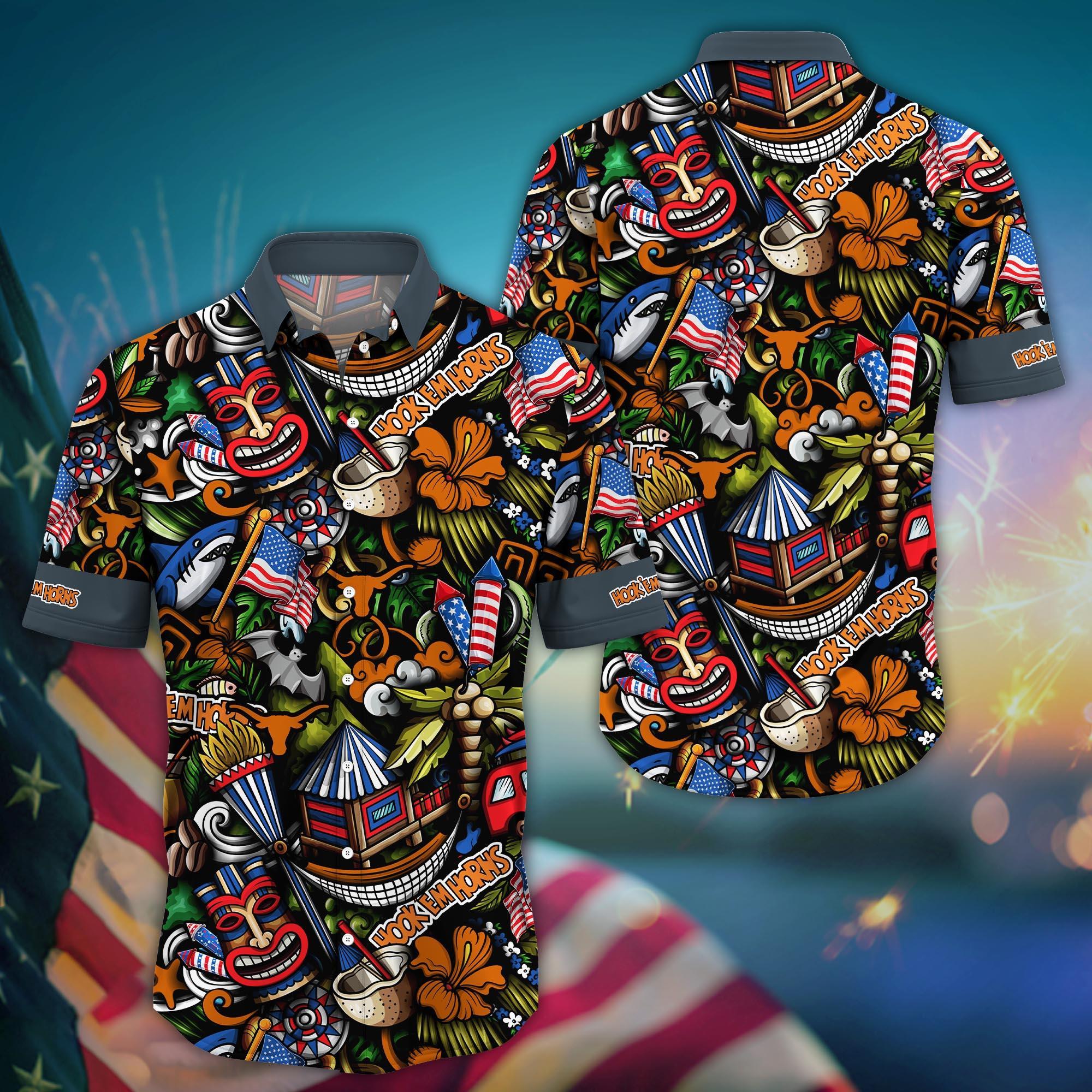 Texas Longhorns NCAA Flower Hawaii Shirt For Fans Ver 24
