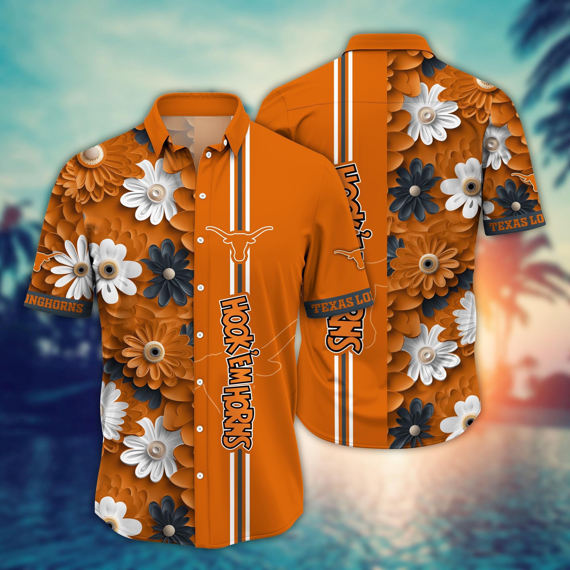 Texas Longhorns NCAA Flower Hawaii Shirt For Fans Ver 25