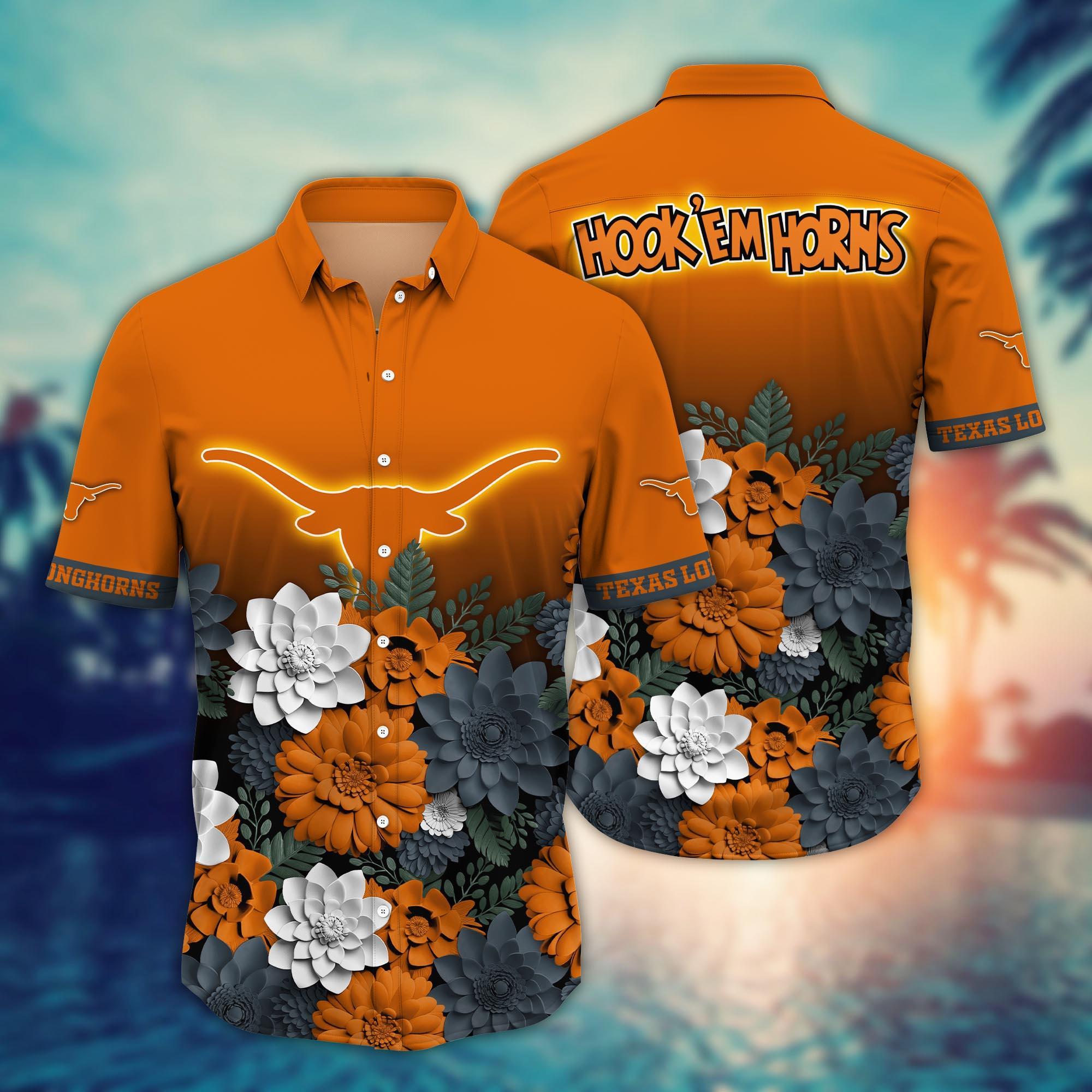 Texas Longhorns NCAA Flower Hawaii Shirt For Fans Ver 26