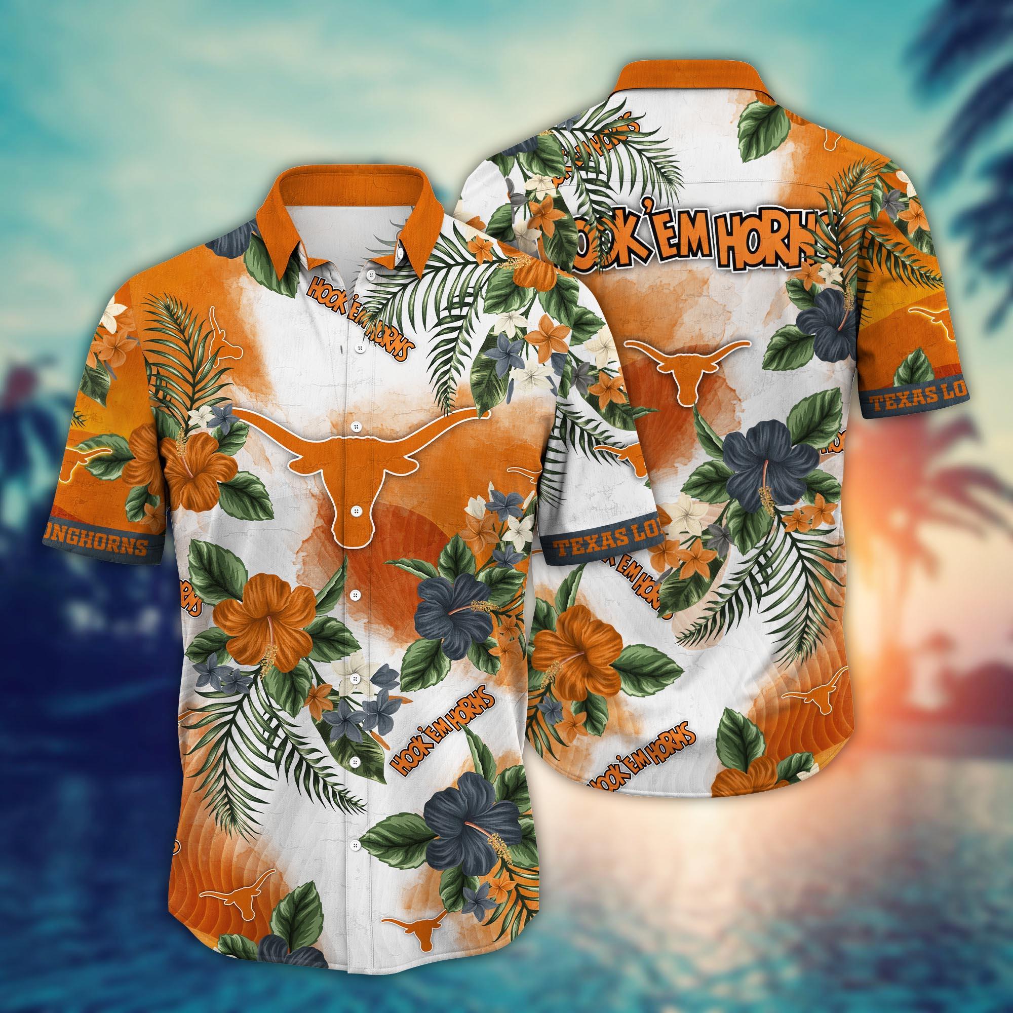 Texas Longhorns NCAA Flower Hawaii Shirt For Fans Ver 28