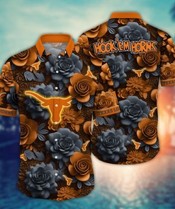 Texas Longhorns NCAA Flower Hawaii Shirt For Fans Ver 34