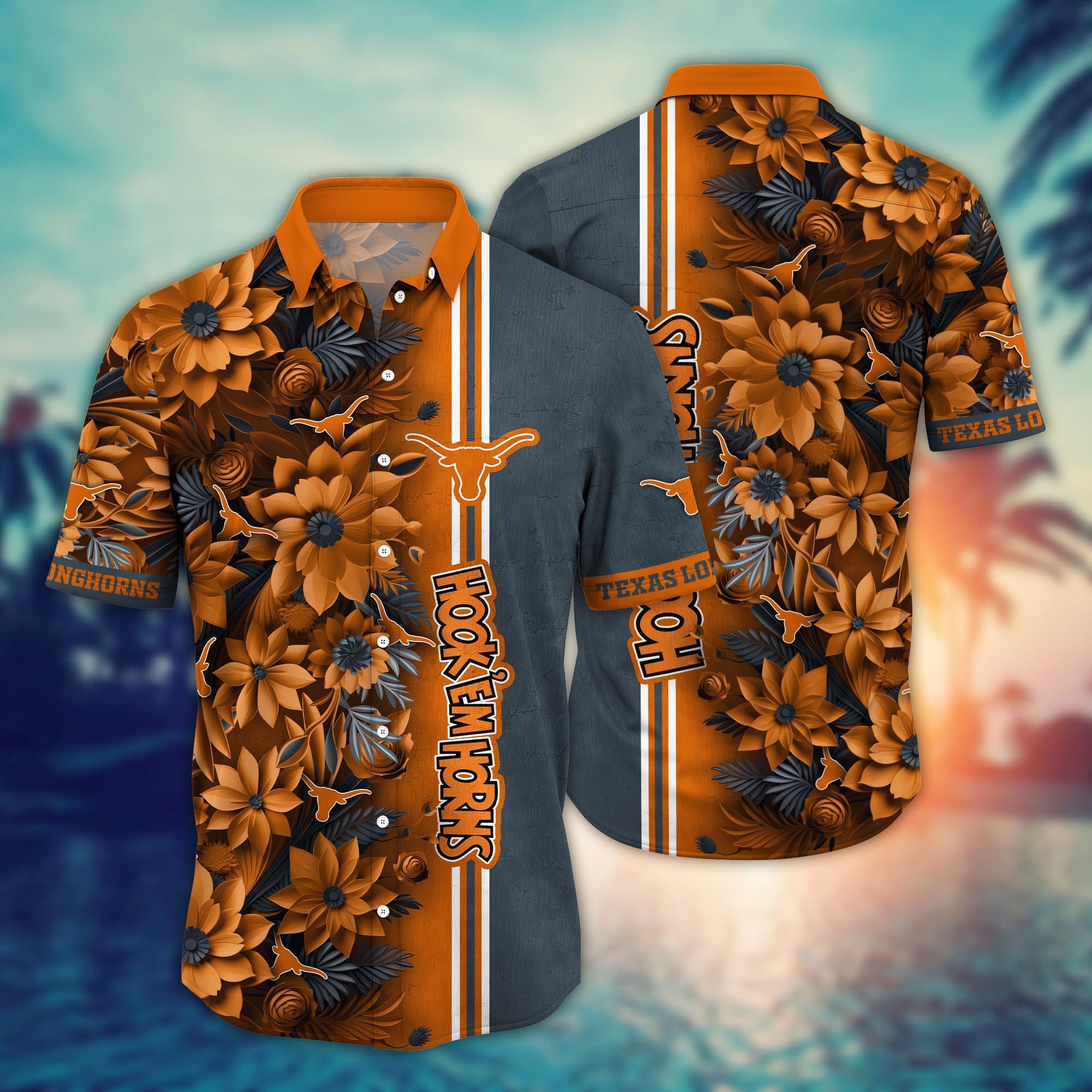 Texas Longhorns NCAA Flower Hawaii Shirt For Fans Ver 4