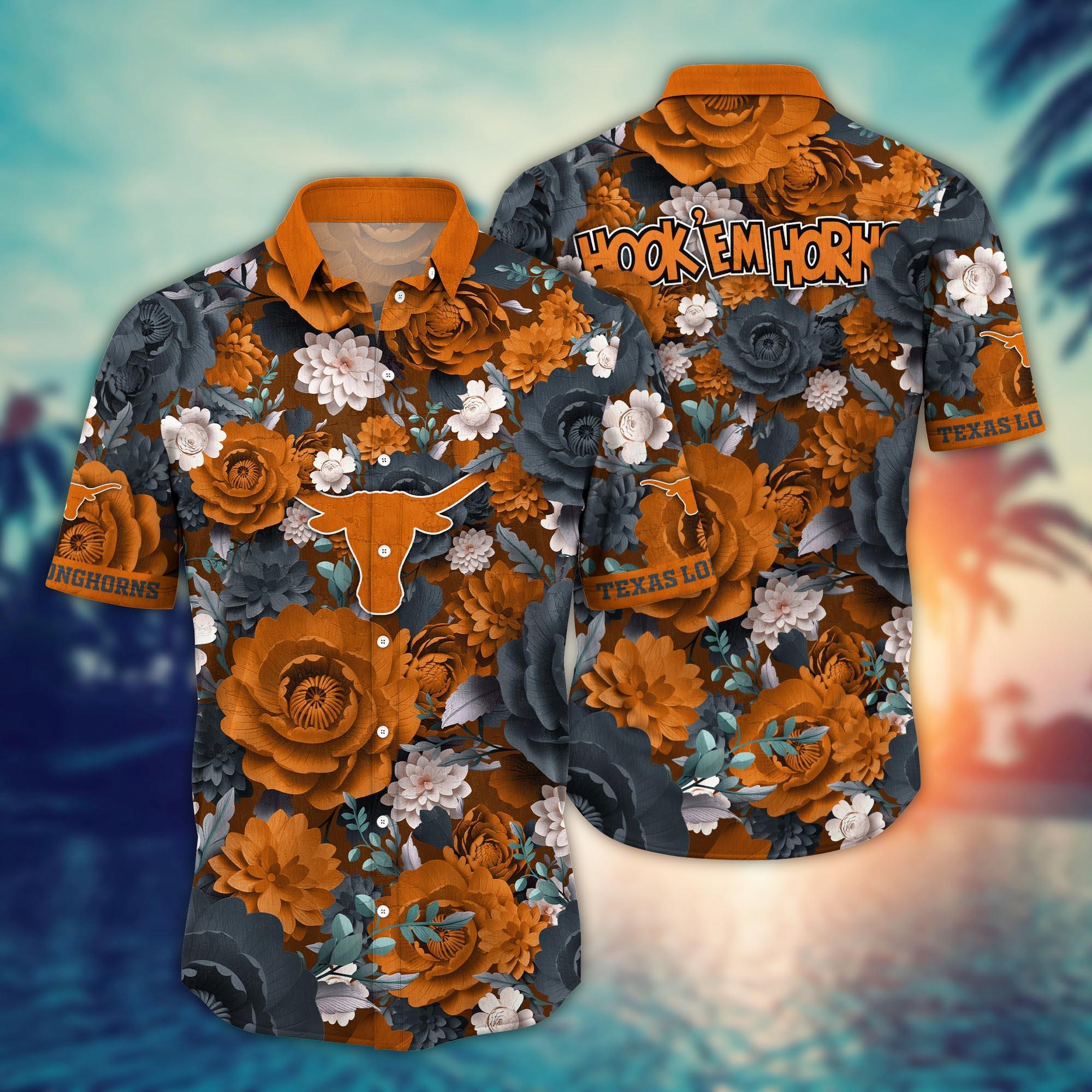 Texas Longhorns NCAA Flower Hawaii Shirt For Fans Ver 6