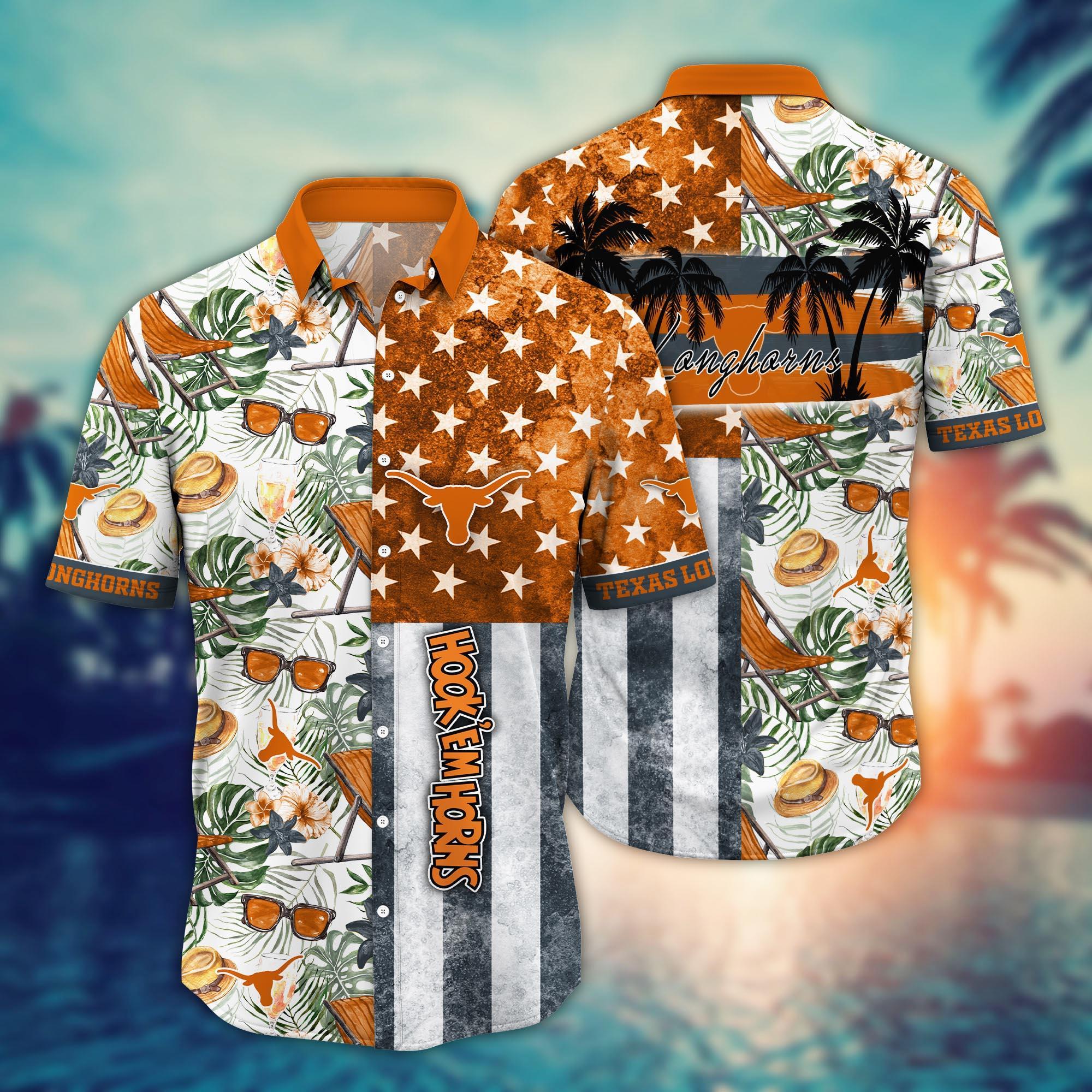 Texas Longhorns NCAA Flower Hawaii Shirt For Fans Ver 7