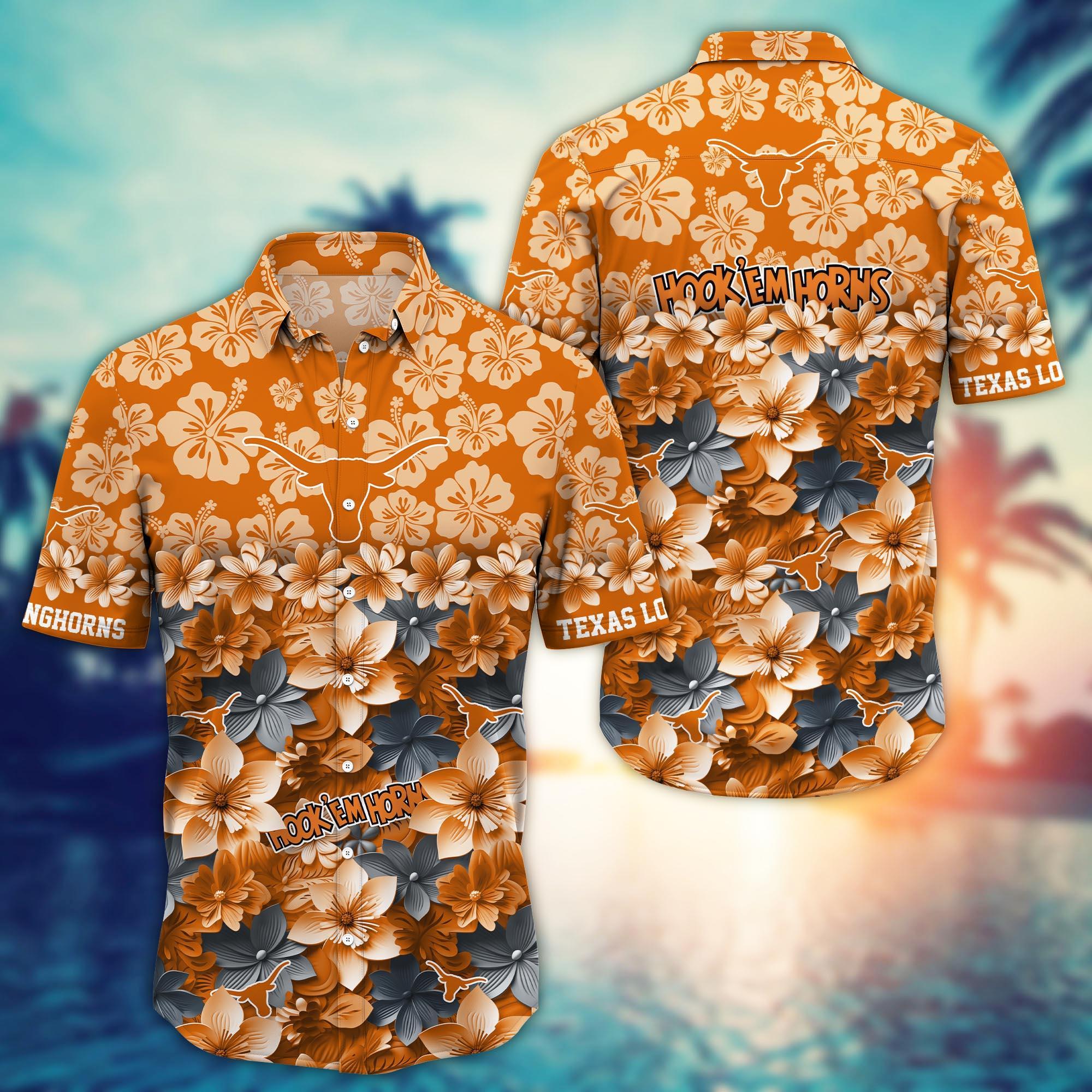 Texas Longhorns NCAA Hawaiian Shirt Gift For Fan