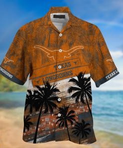 Texas Longhorns NCAA Palm Tree Pattern Hawaii Shirt For Sports Fans