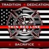 Thin RED LINE Firefighter Throw Blanket - Patriotic Gift