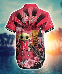 This Baby Yoda NCAA Nebraska Cornhuskers Hawaiian Shirt and Shorts Set is a Must-Have for Fans