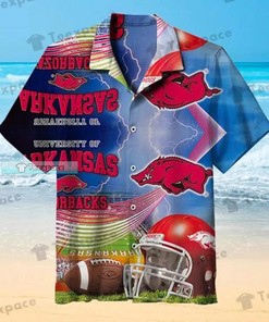 Thunderous Style with Arkansas Razorbacks Stadium Hawaiian Shirt