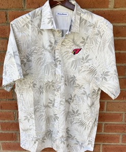 Tommy Bahama Arizona Cardinals Hawaiian Camp Shirt for Fans