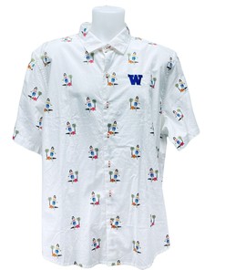 Tommy Bahama XXL Hula Girls Hawaii Shirt for Washington Huskies Fans