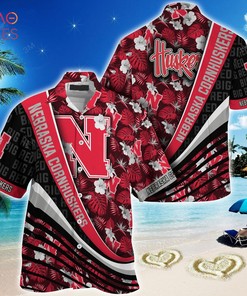 Trending Nebraska Cornhuskers Summer Hawaiian Shirt with Tropical Flower Pattern for Fans