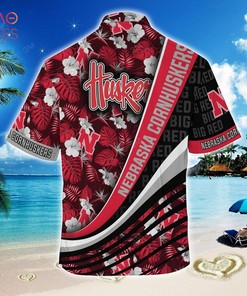 Trending Nebraska Cornhuskers Summer Hawaiian Shirt with Tropical Flower Pattern for Fans