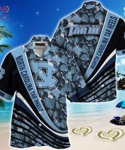 Trending North Carolina Tar Heels Summer Hawaiian Shirt with Tropical Flower Pattern for Fans