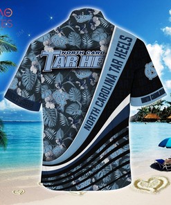 Trending North Carolina Tar Heels Summer Hawaiian Shirt with Tropical Flower Pattern for Fans