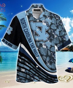 Trending North Carolina Tar Heels Summer Hawaiian Shirt with Tropical Flower Pattern for Fans