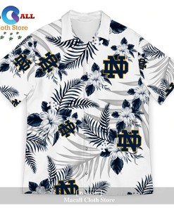 Trending Notre Dame Fighting Irish American Hawaiian Tropical Patterns Unisex Hawaii Shirt