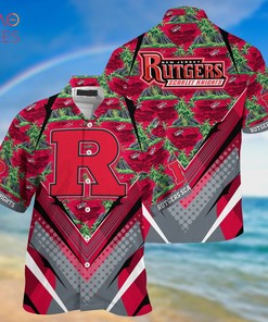 Trending Rutgers Scarlet Knights Summer Hawaiian Shirt and Shorts Set for Sports Fans