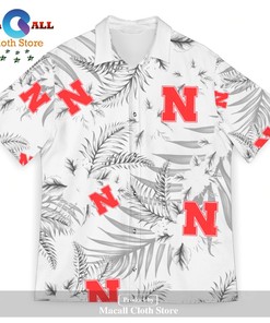 Trendy American Hawaiian Tropical Patterns Unisex Hawaii Shirt for Nebraska Cornhuskers Fans