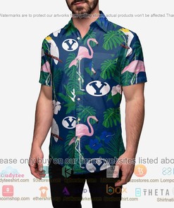 Trendy BYU Cougars Floral Button-Up Shirt - Great for Any Occasion
