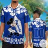Trendy Duke Blue Devils & Mickey Mouse Hawaiian Shirt for Summer