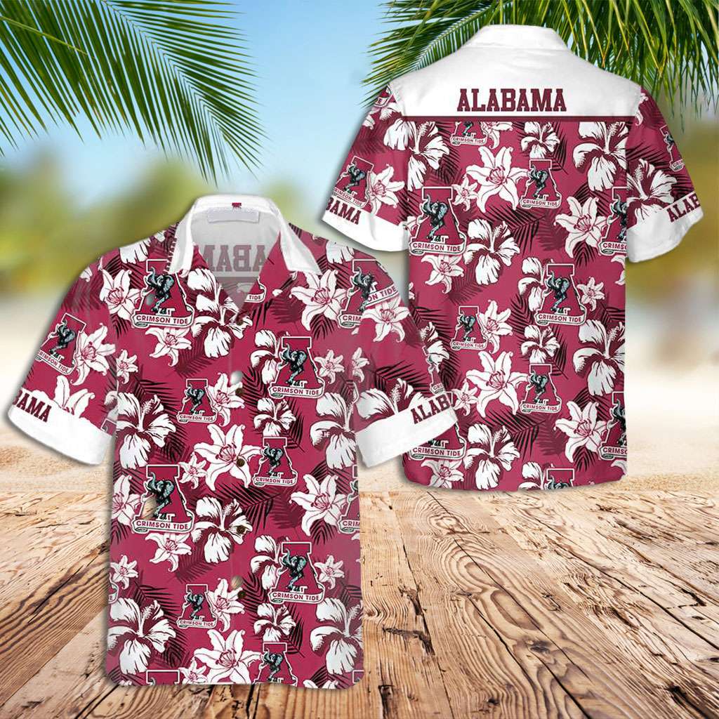 Tropical Floral Hawaiian Shirt for Men and Women, Alabama Themed