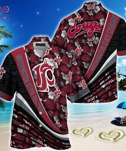 Tropical Flower Pattern: Washington State Cougars Summer Hawaiian Shirt for Fans 