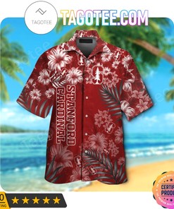Turn Up the Heat with Stanford Cardinal Aloha Hawaii Shirt and Beach Short