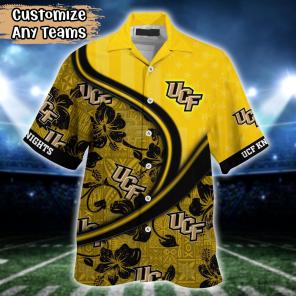 UCF Knights NCAA US Flag Flower Hawaii Shirt For Fans