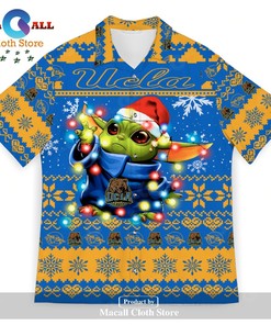 UCLA Bruins Baby Yoda Christmas Hawaii Shirt for Sports Fans