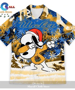 UCLA Bruins Snoopy Dabbing The Peanuts Sports Football American Christmas Dripping Hawaiian Shirt