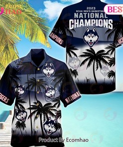 UConn Huskies NCAA Mens Basketball National Champions Hawaiian Shirt - Celebrate the Huskies' Victory in Style