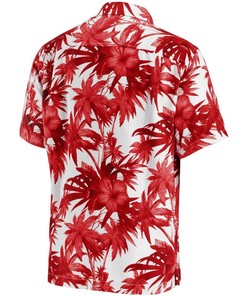 UGA Hawaiian Shirt - Hibiscus Flower Design For Football Lovers From Georgia Bulldogs