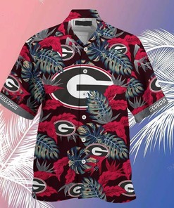 UGA Hawaiian Shirt - Stress Blessed and Georgia Bulldogs Obsessed Design