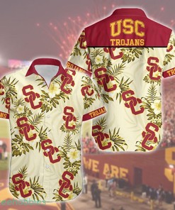 USC Trojans Floral Hawaiian Shirt and Shorts - Perfect for Sports Enthusiasts