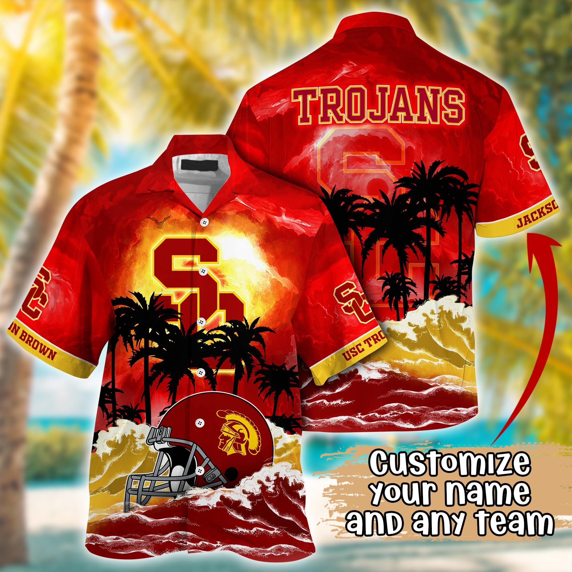USC Trojans NCAA Best Hawaiian Shirt Ever- Customize Any Team Any League