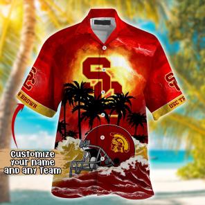 USC Trojans NCAA Best Hawaiian Shirt Ever- Customize Any Team Any League